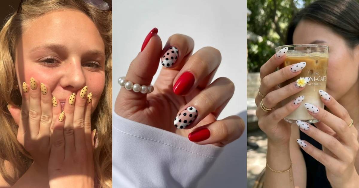 Poá nas unhas: 8 inspirações coloridas para arrasar na primavera