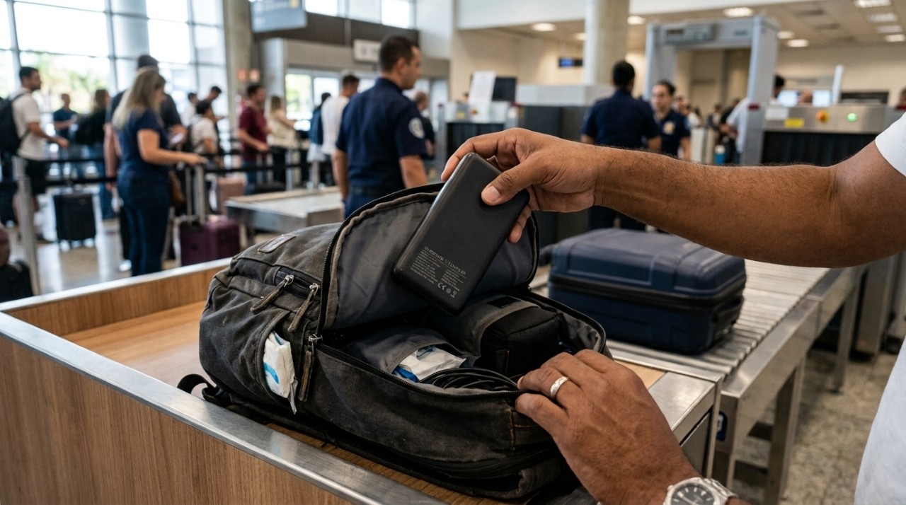 Power bank na bagagem de mão: regras, limites e cuidados para não ter dor de cabeça no aeroporto
