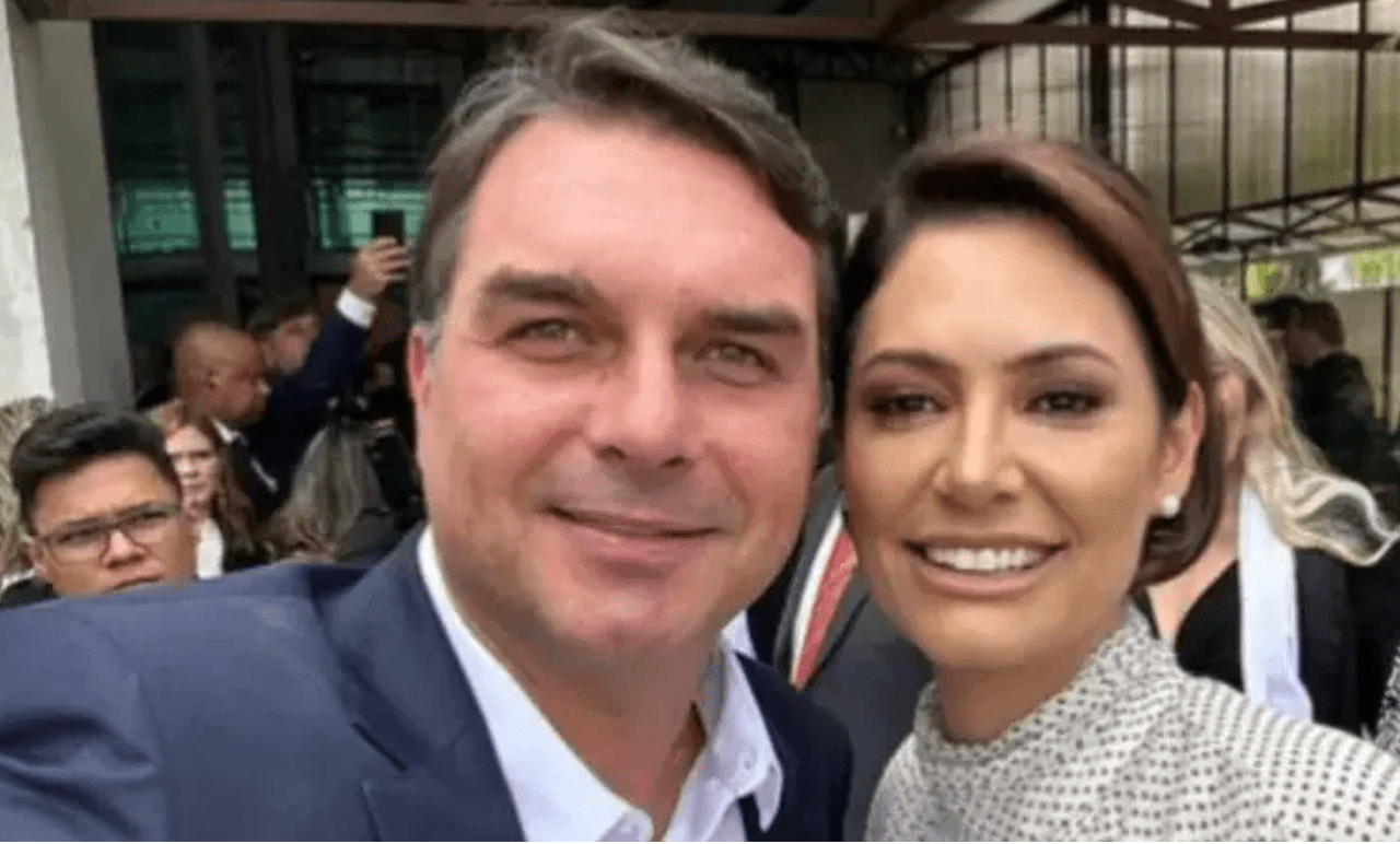 Michelle acusa Flávio de maltratá-la; clã Bolsonaro racha de vez