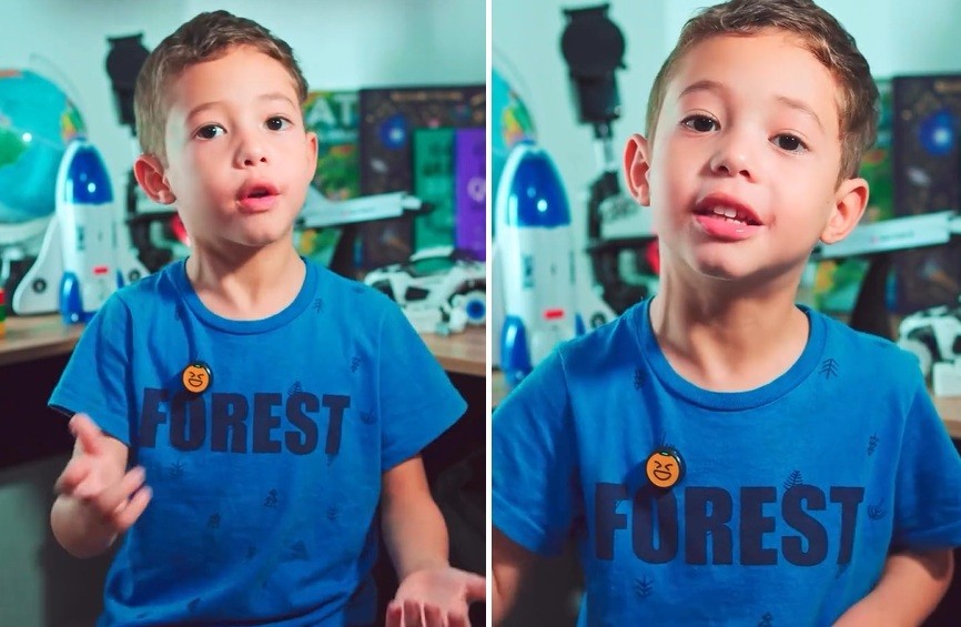 Menino de 6 anos explica daltonismo com leveza e viraliza: 'O que era bege, eu via verde'